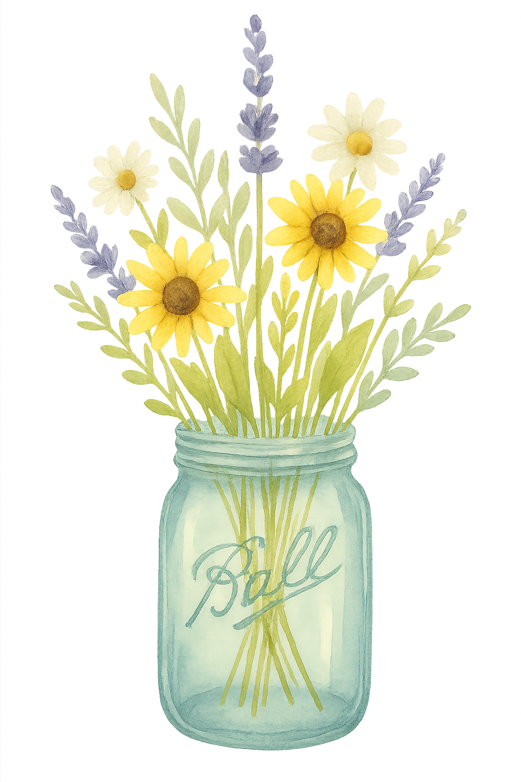 Wildflower Jar Left