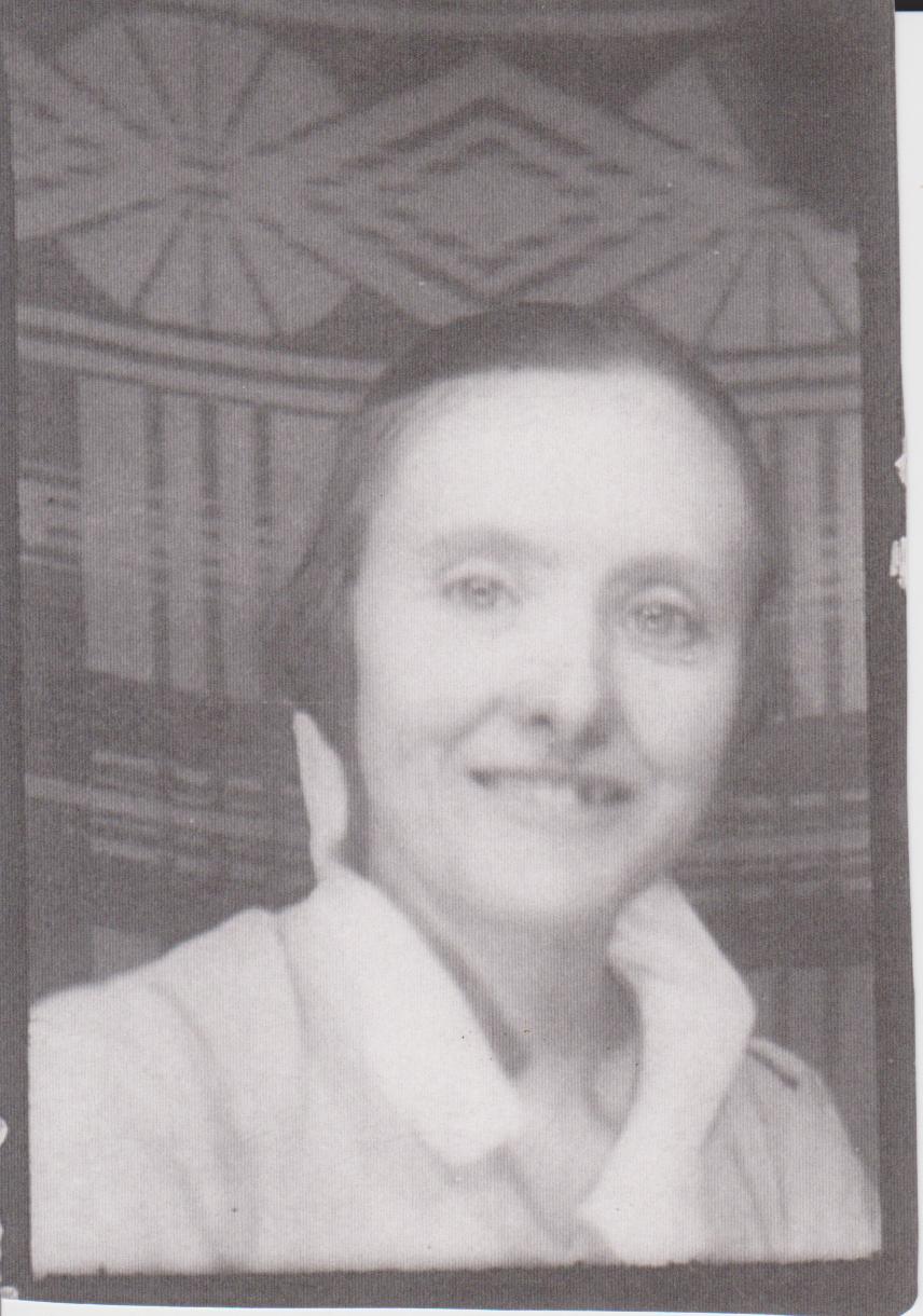 Hazel on couch, 1957