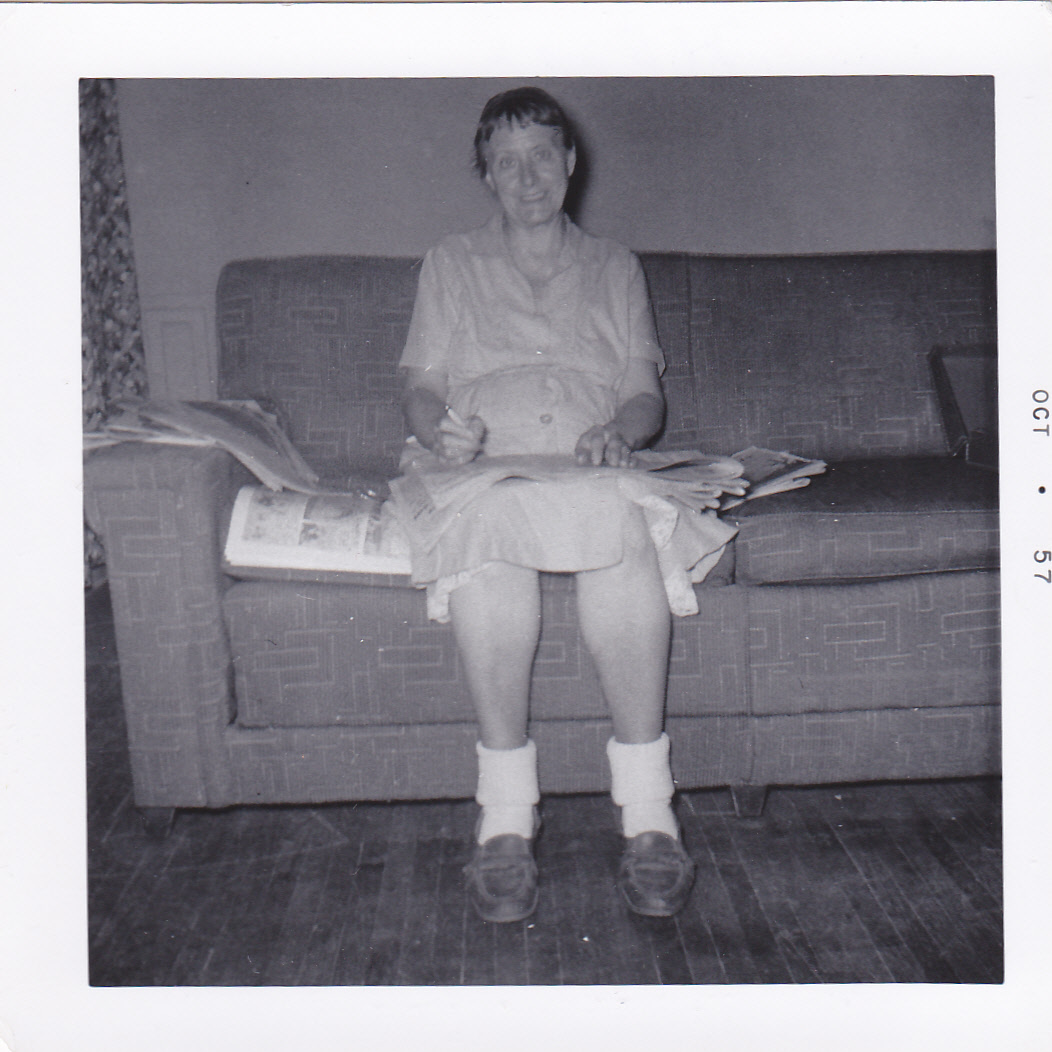 Hazel sitting on couch