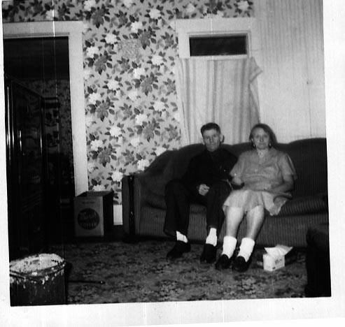 Hazel and Matt on couch