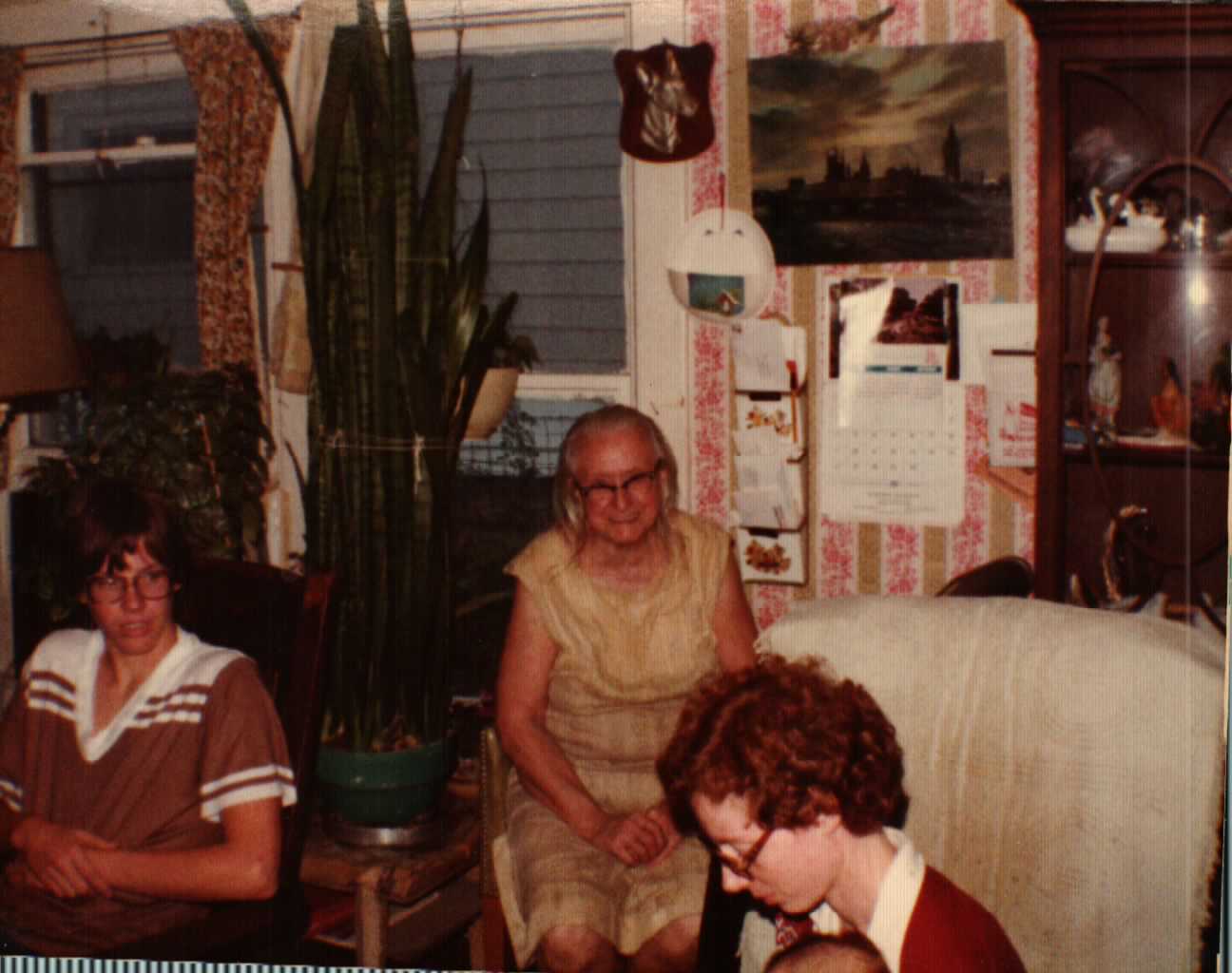 Hazel on couch, 1957
