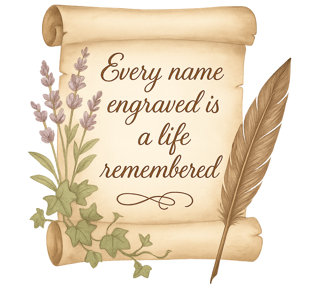 Every name engraved is a life remembered