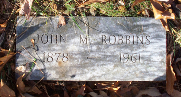 John Robbins Headstone